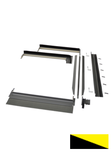 Viridian Clearline Fusion M10 portrait corner conversion kit, left bottom corner (centre panel above)