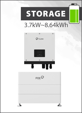 Fox ESS 3.7kW AC Charger Inverter with ECS2900 (A) Battery Stack of 3 (8.64kWh)