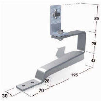 Renusol VarioSole Stainless Steel for Plain Tiles - Vertical rails (no wood screw)